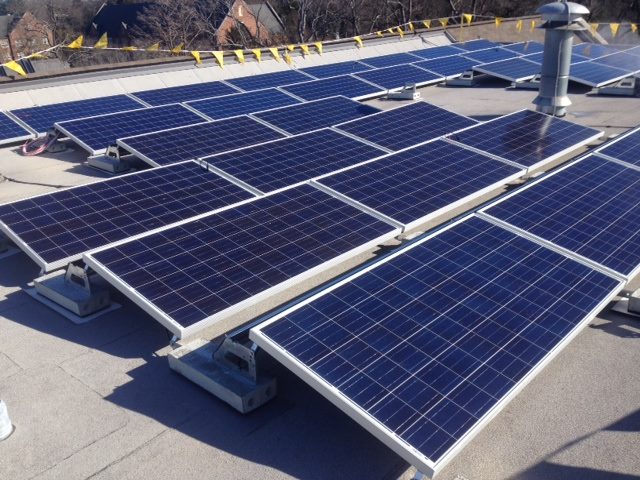 New solar panels on Science Building